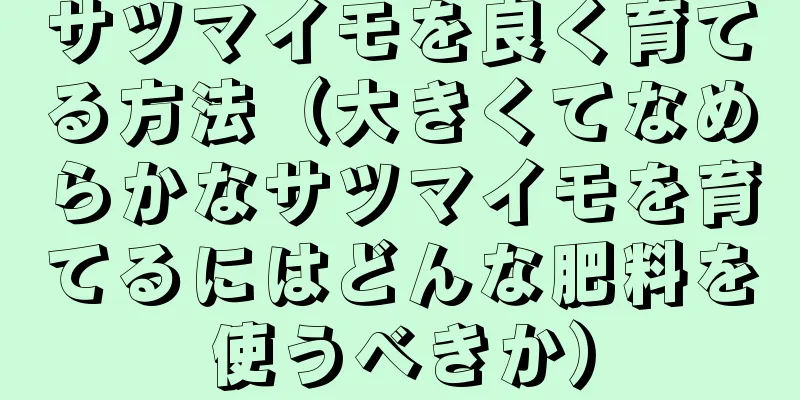 サツマイモを良く育てる方法（大きくてなめらかなサツマイモを育てるにはどんな肥料を使うべきか）
