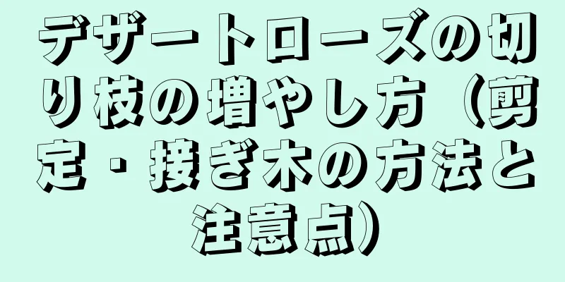 デザートローズの切り枝の増やし方（剪定・接ぎ木の方法と注意点）