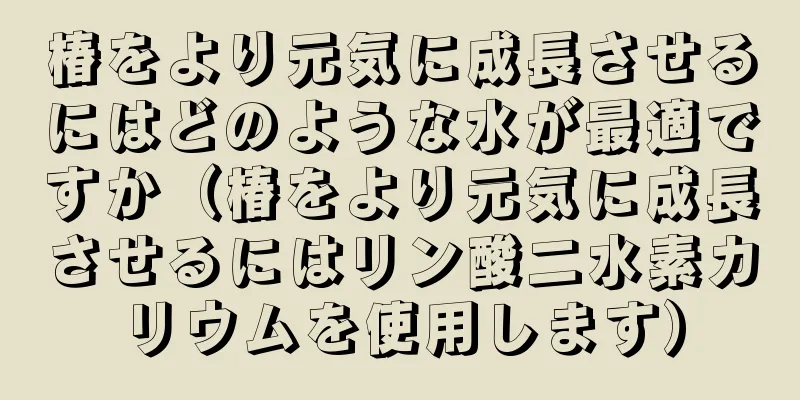 椿をより元気に成長させるにはどのような水が最適ですか（椿をより元気に成長させるにはリン酸二水素カリウムを使用します）