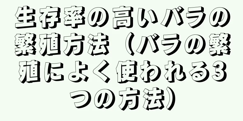 生存率の高いバラの繁殖方法（バラの繁殖によく使われる3つの方法）