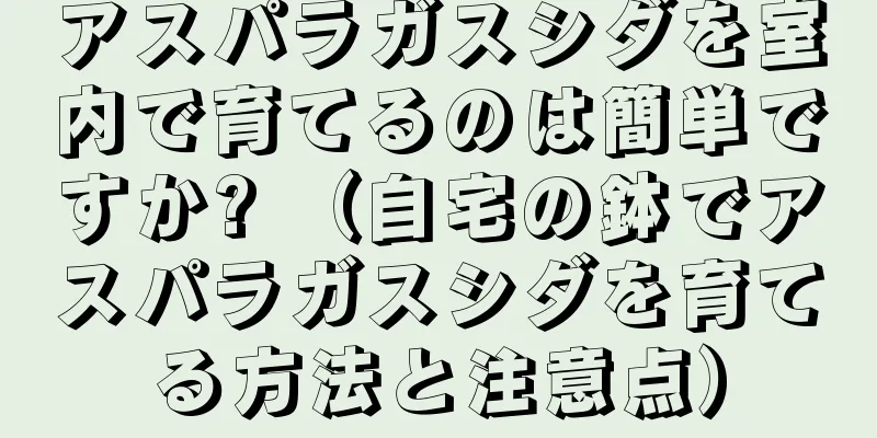 アスパラガスシダを室内で育てるのは簡単ですか? （自宅の鉢でアスパラガスシダを育てる方法と注意点）