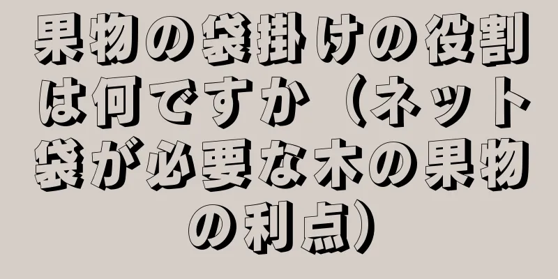 果物の袋掛けの役割は何ですか（ネット袋が必要な木の果物の利点）