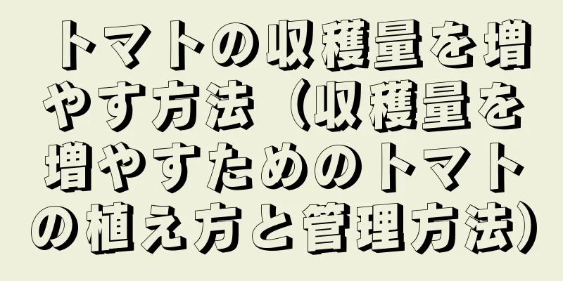 トマトの収穫量を増やす方法（収穫量を増やすためのトマトの植え方と管理方法）