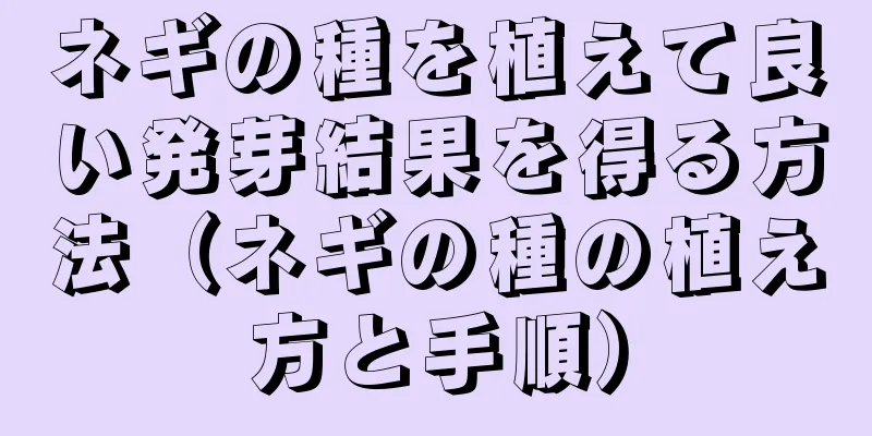 ネギの種を植えて良い発芽結果を得る方法（ネギの種の植え方と手順）
