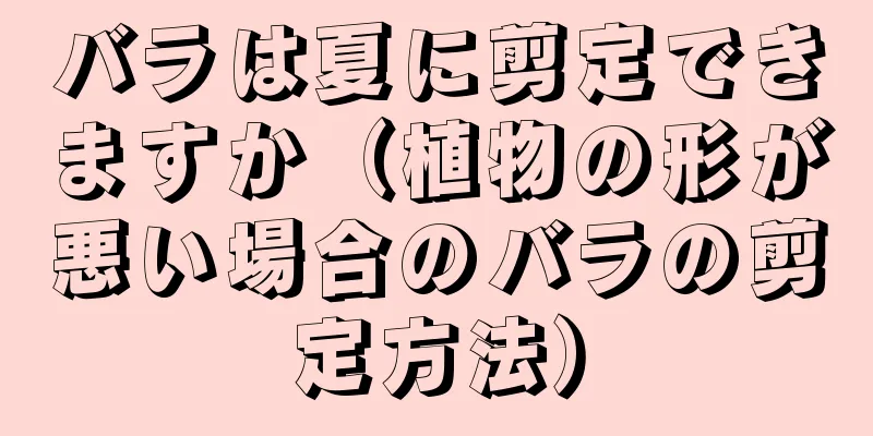 バラは夏に剪定できますか（植物の形が悪い場合のバラの剪定方法）