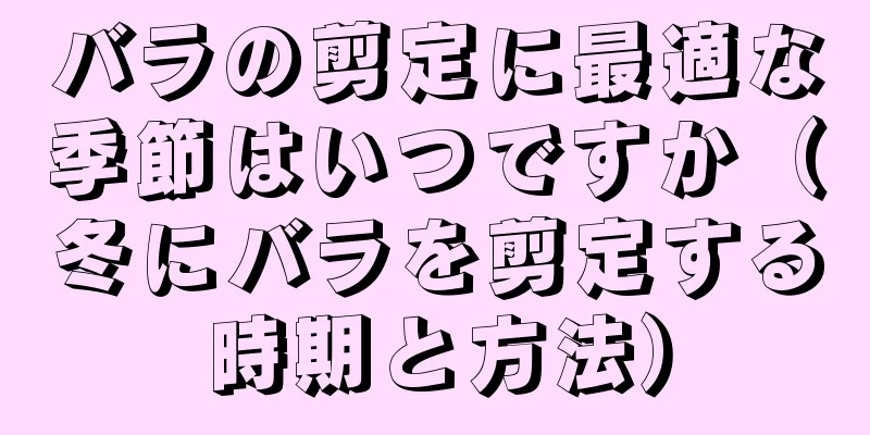 バラの剪定に最適な季節はいつですか（冬にバラを剪定する時期と方法）