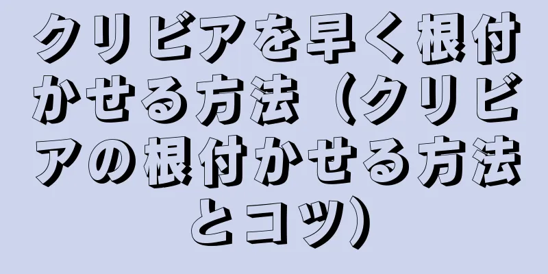クリビアを早く根付かせる方法（クリビアの根付かせる方法とコツ）