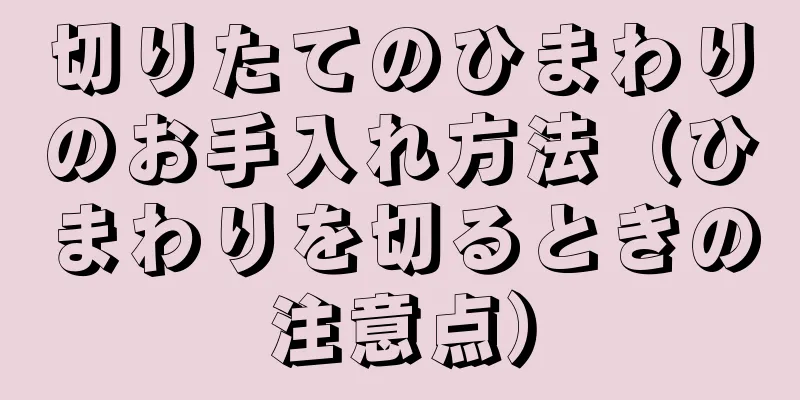 切りたてのひまわりのお手入れ方法（ひまわりを切るときの注意点）