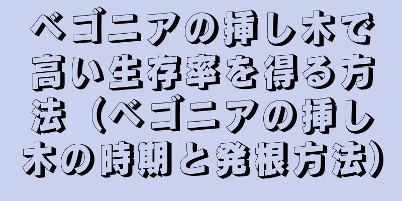 ベゴニアの挿し木で高い生存率を得る方法（ベゴニアの挿し木の時期と発根方法）