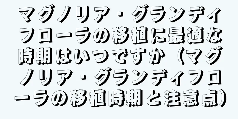 マグノリア・グランディフローラの移植に最適な時期はいつですか（マグノリア・グランディフローラの移植時期と注意点）