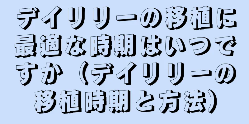 デイリリーの移植に最適な時期はいつですか（デイリリーの移植時期と方法）