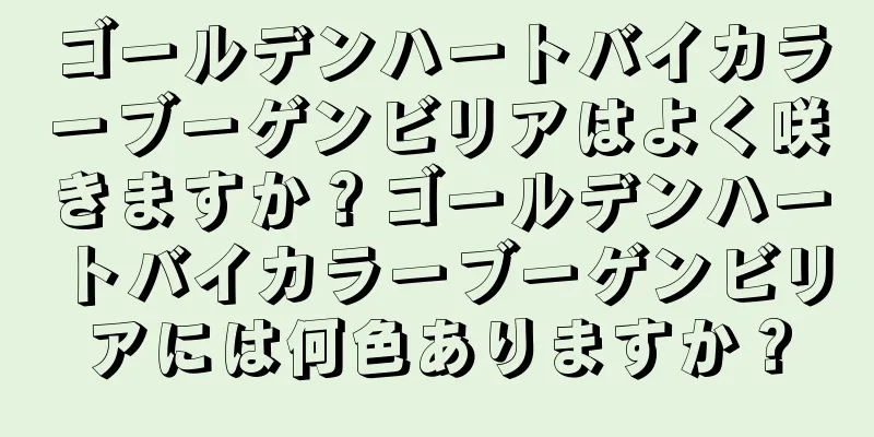 ゴールデンハートバイカラーブーゲンビリアはよく咲きますか？ゴールデンハートバイカラーブーゲンビリアには何色ありますか？