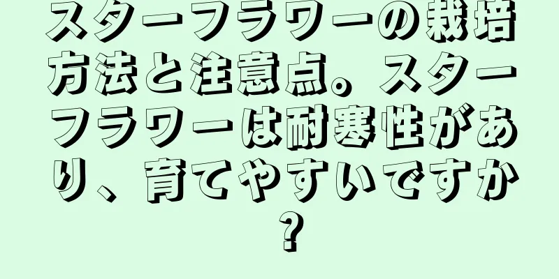 スターフラワーの栽培方法と注意点。スターフラワーは耐寒性があり、育てやすいですか？