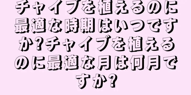 チャイブを植えるのに最適な時期はいつですか?チャイブを植えるのに最適な月は何月ですか?