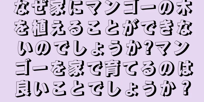 なぜ家にマンゴーの木を植えることができないのでしょうか?マンゴーを家で育てるのは良いことでしょうか？