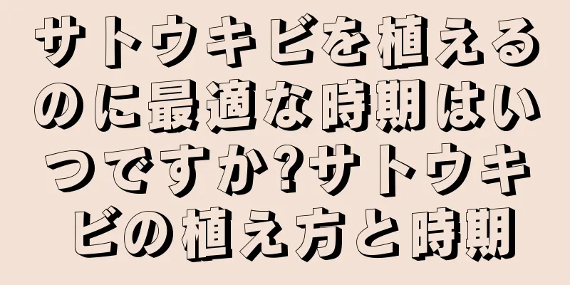 サトウキビを植えるのに最適な時期はいつですか?サトウキビの植え方と時期