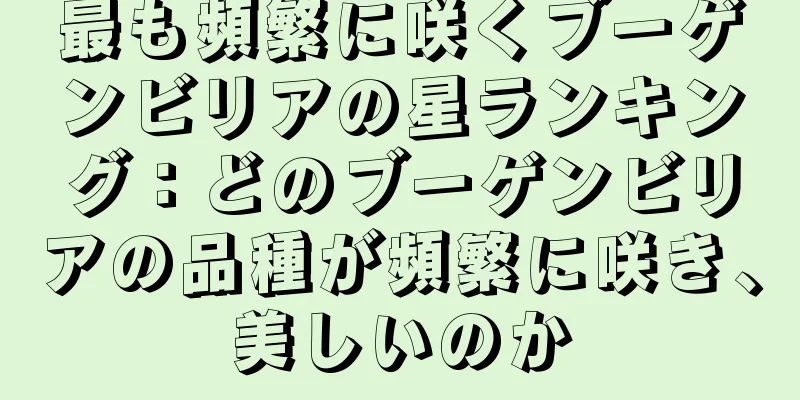 最も頻繁に咲くブーゲンビリアの星ランキング：どのブーゲンビリアの品種が頻繁に咲き、美しいのか