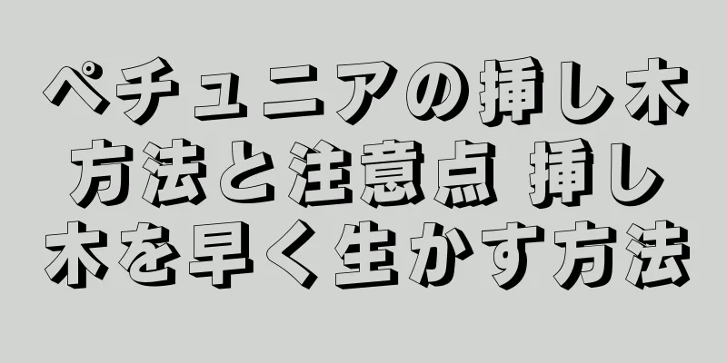 ペチュニアの挿し木方法と注意点 挿し木を早く生かす方法