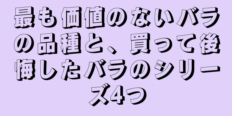 最も価値のないバラの品種と、買って後悔したバラのシリーズ4つ