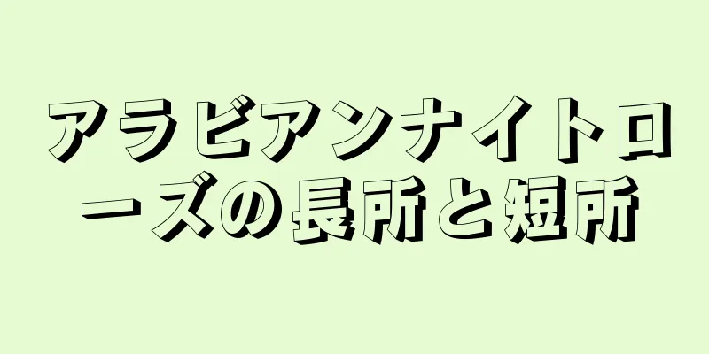 アラビアンナイトローズの長所と短所