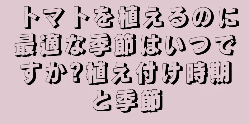 トマトを植えるのに最適な季節はいつですか?植え付け時期と季節
