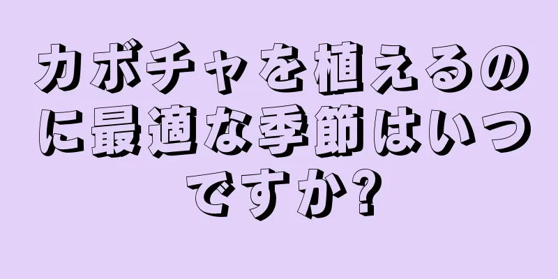 カボチャを植えるのに最適な季節はいつですか?
