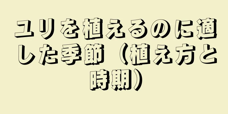 ユリを植えるのに適した季節（植え方と時期）