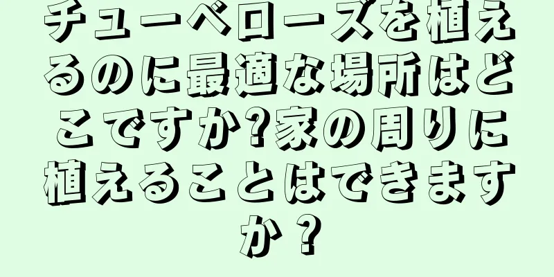 チューベローズを植えるのに最適な場所はどこですか?家の周りに植えることはできますか？