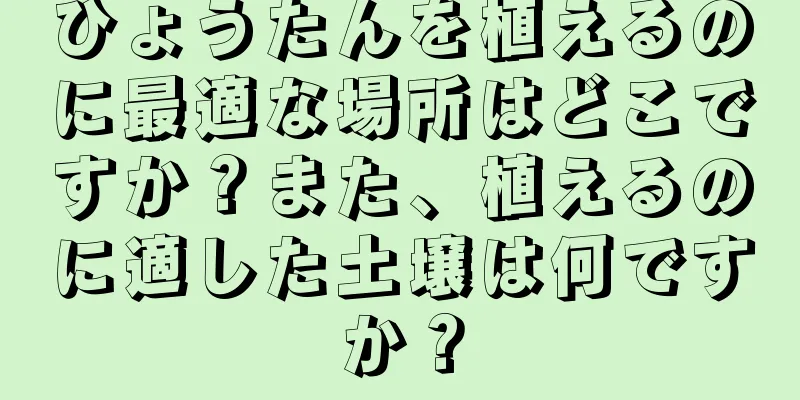 ひょうたんを植えるのに最適な場所はどこですか？また、植えるのに適した土壌は何ですか？