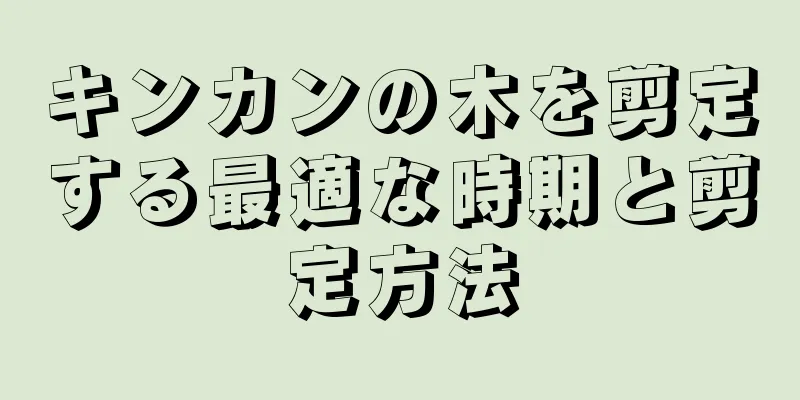 キンカンの木を剪定する最適な時期と剪定方法