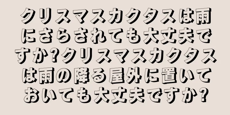 クリスマスカクタスは雨にさらされても大丈夫ですか?クリスマスカクタスは雨の降る屋外に置いておいても大丈夫ですか?