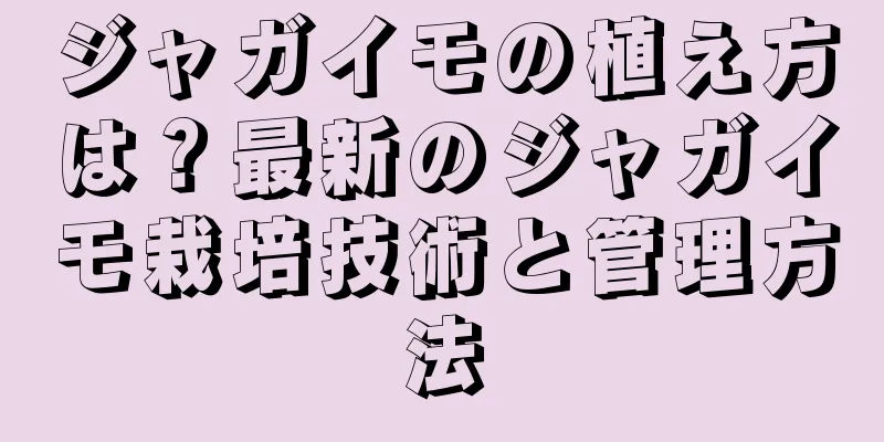 ジャガイモの植え方は？最新のジャガイモ栽培技術と管理方法