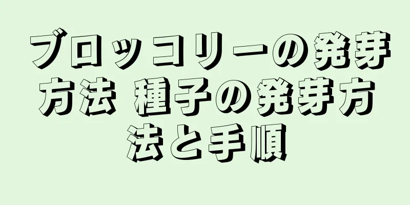 ブロッコリーの発芽方法 種子の発芽方法と手順