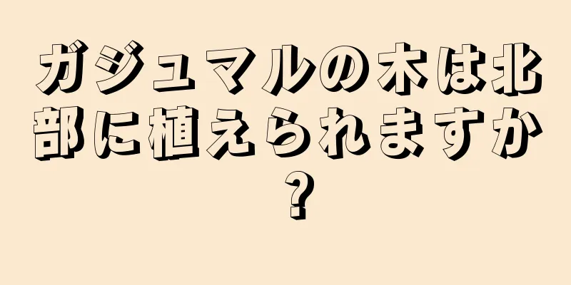 ガジュマルの木は北部に植えられますか？