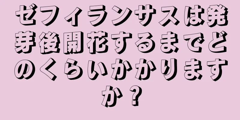 ゼフィランサスは発芽後開花するまでどのくらいかかりますか？