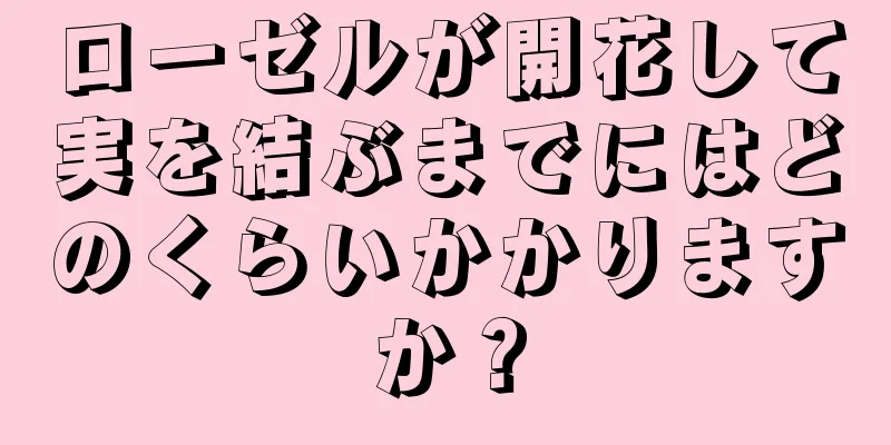 ローゼルが開花して実を結ぶまでにはどのくらいかかりますか？