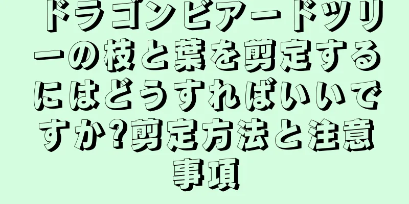 ドラゴンビアードツリーの枝と葉を剪定するにはどうすればいいですか?剪定方法と注意事項
