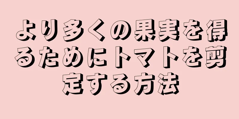 より多くの果実を得るためにトマトを剪定する方法