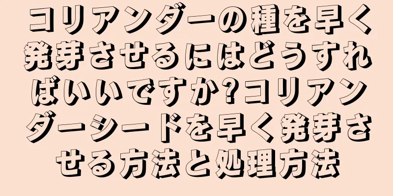 コリアンダーの種を早く発芽させるにはどうすればいいですか?コリアンダーシードを早く発芽させる方法と処理方法
