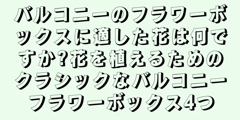 バルコニーのフラワーボックスに適した花は何ですか?花を植えるためのクラシックなバルコニーフラワーボックス4つ