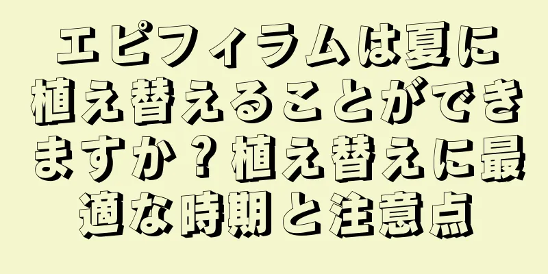 エピフィラムは夏に植え替えることができますか？植え替えに最適な時期と注意点