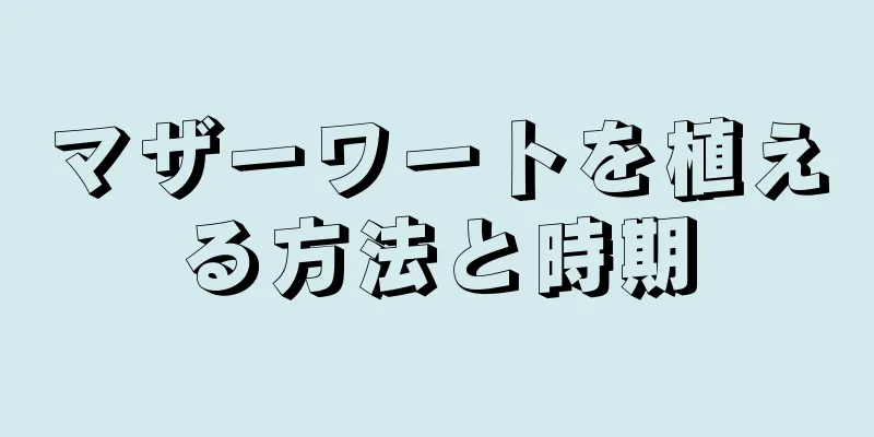 マザーワートを植える方法と時期