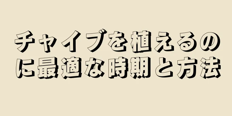 チャイブを植えるのに最適な時期と方法