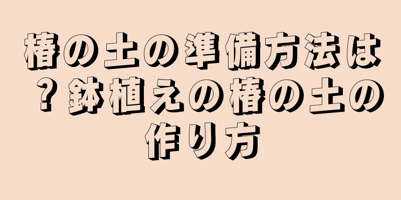 椿の土の準備方法は？鉢植えの椿の土の作り方