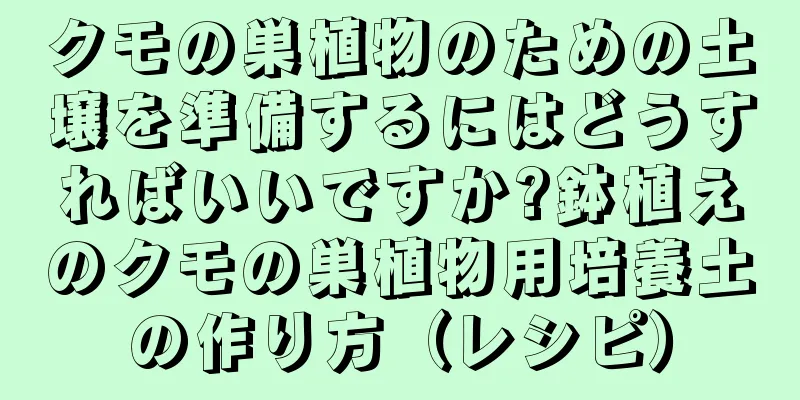 クモの巣植物のための土壌を準備するにはどうすればいいですか?鉢植えのクモの巣植物用培養土の作り方（レシピ）