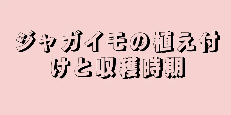 ジャガイモの植え付けと収穫時期