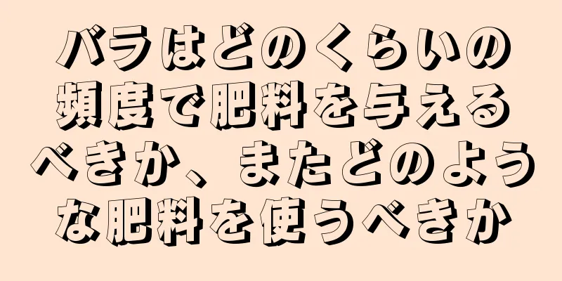 バラはどのくらいの頻度で肥料を与えるべきか、またどのような肥料を使うべきか