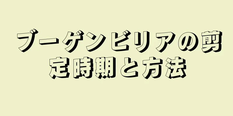 ブーゲンビリアの剪定時期と方法