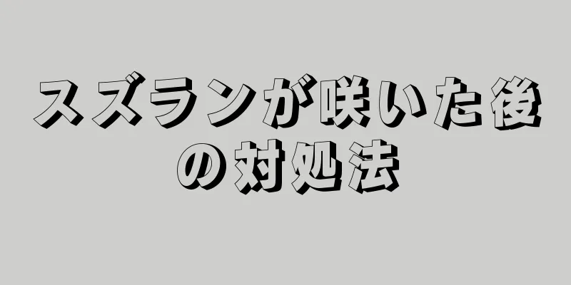 スズランが咲いた後の対処法