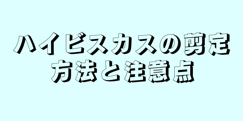 ハイビスカスの剪定方法と注意点